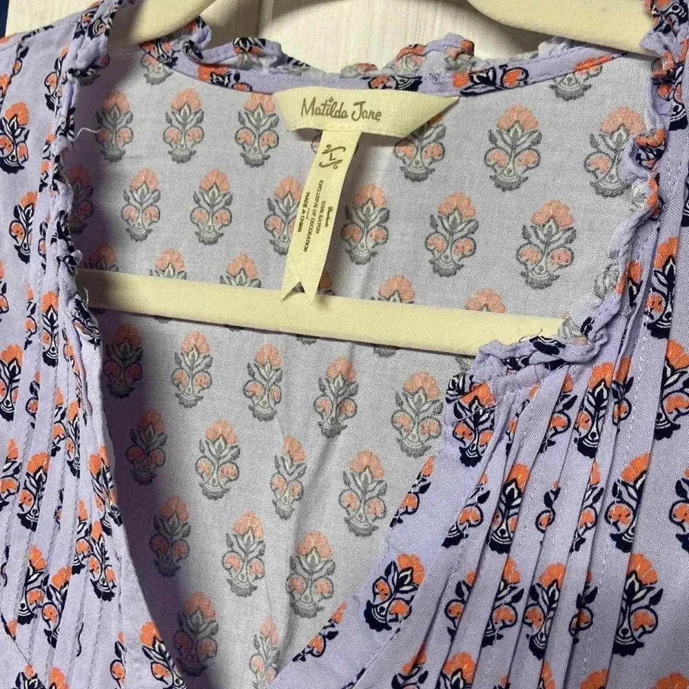 Matilda Jane Women’s Lavender Blouse Large - Picture 2 of 7